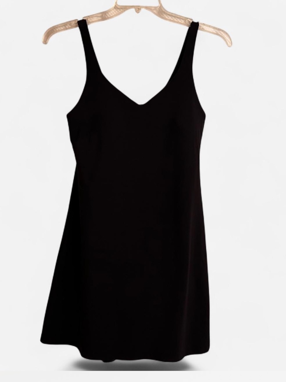 lululemon athletica Black V-Neck a-line mini tank Dress